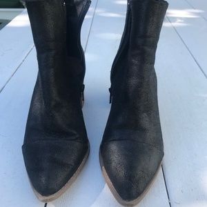 Report Black Suede Ankle Boots